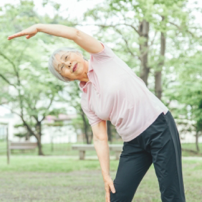 体幹を整えるソーラーポールのイメージ写真