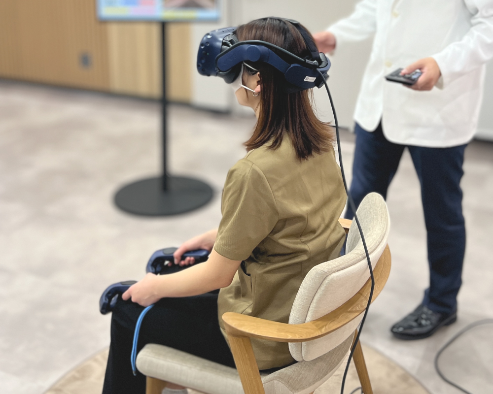 VRでのパーソナルトレーニング写真