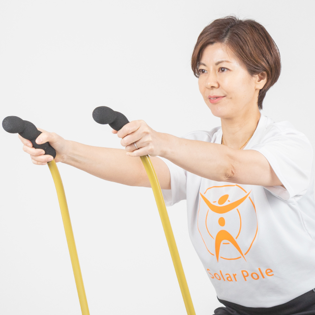 パーソナルトレーニングのソーラーポール体操イメージ